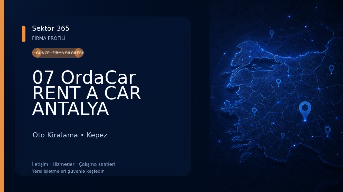 07 OrdaCar RENT A CAR ANTALYA 