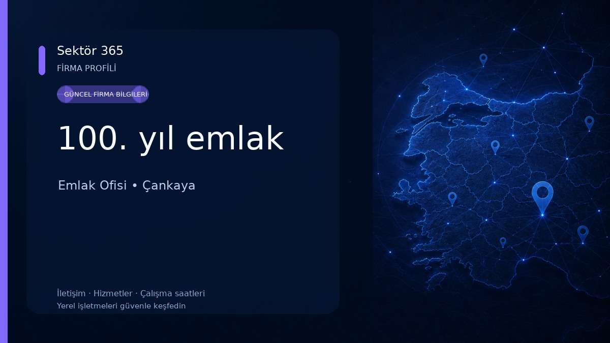 100. yıl emlak Emlak Ofisi
