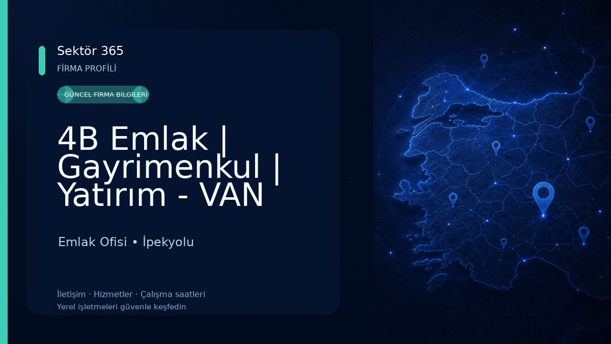 4B Emlak | Gayrimenkul | Yatırım - VAN