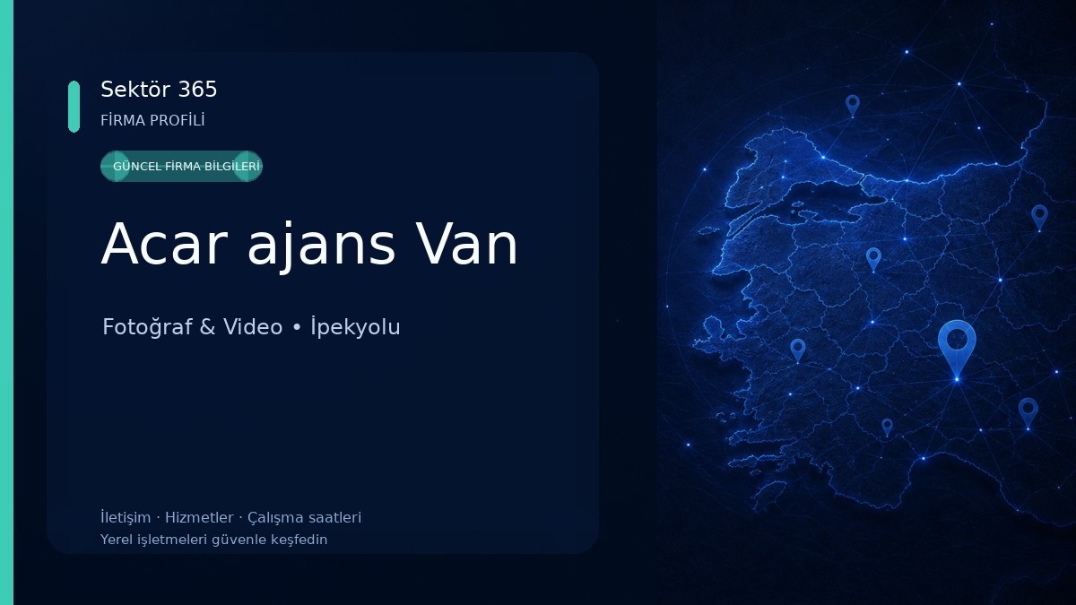 Acar ajans Van