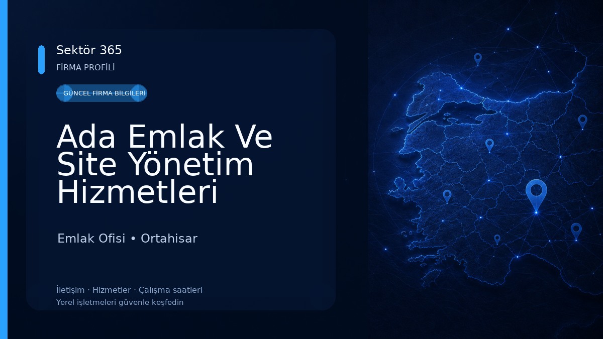 Ada Emlak Ve Site Yönetim Hizmetleri Emlak Ofisi