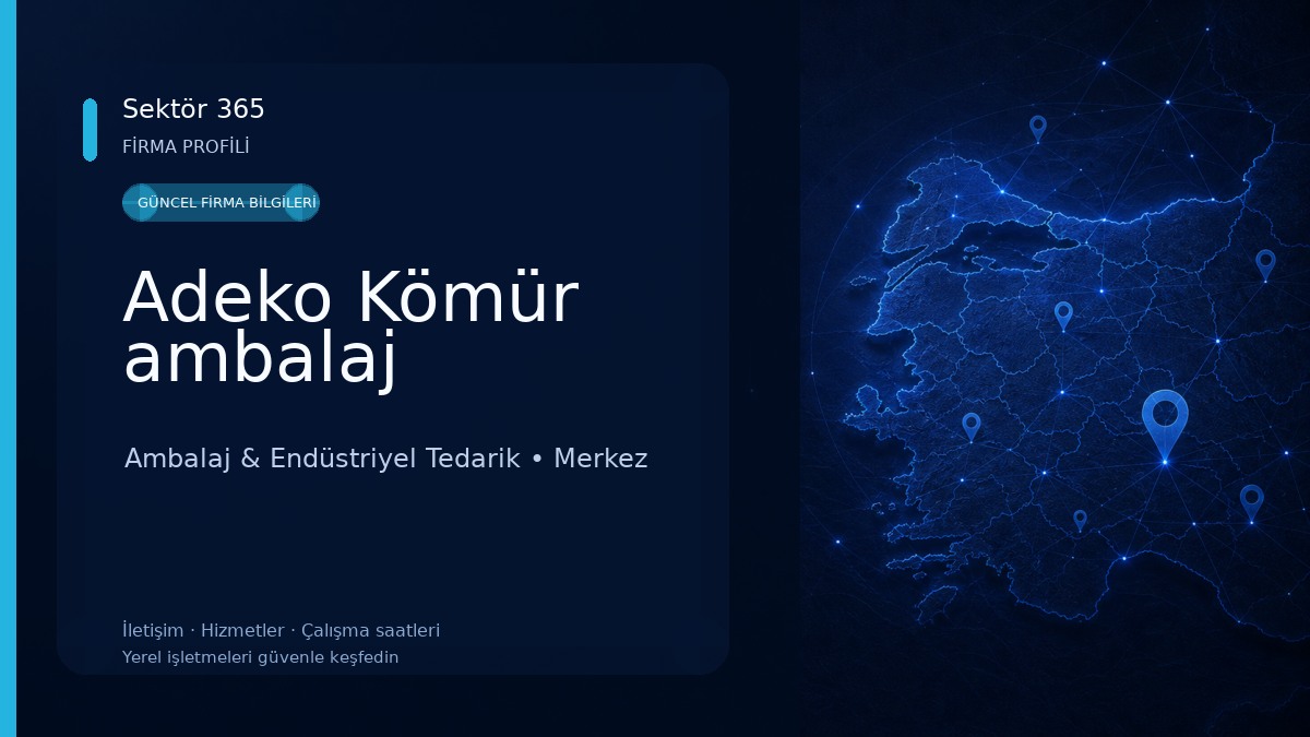Adeko Kömür ambalaj 