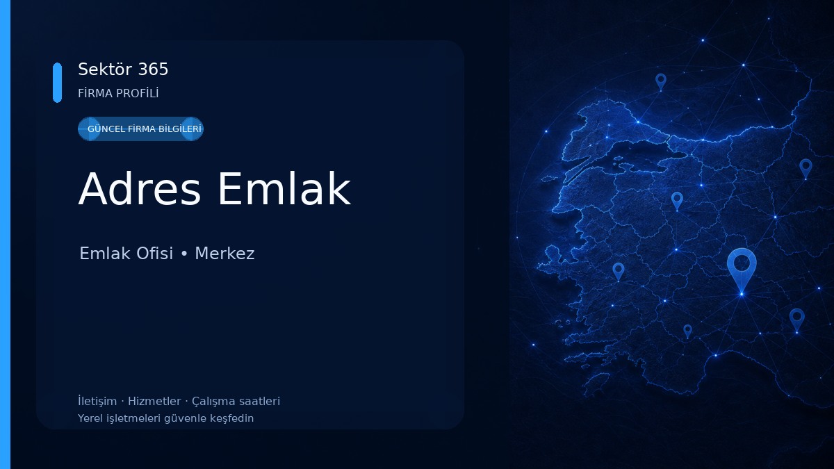 Adres Emlak Emlak Ofisi