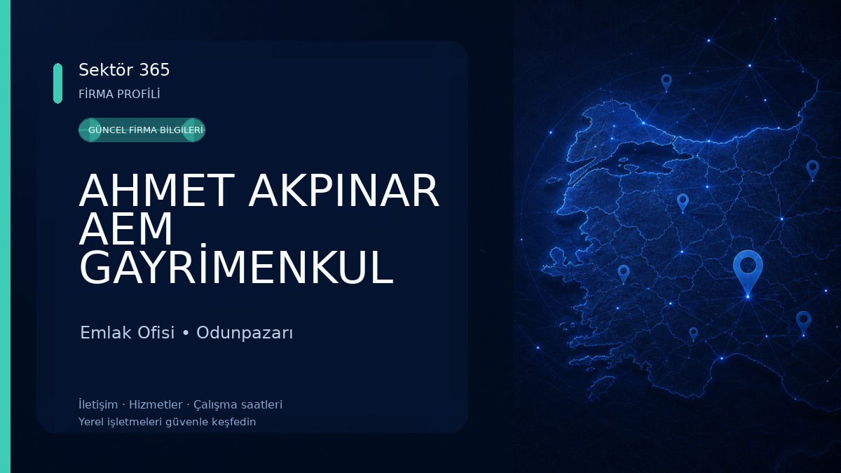 AHMET AKPINAR AEM GAYRİMENKUL İNŞAAT YATIRIM DANIŞMANLIK Emlak Ofisi
