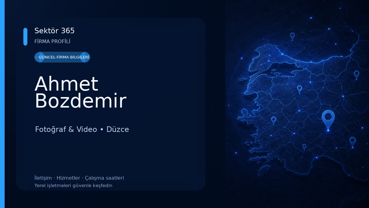 Ahmet Bozdemir Fotoğraf & Video