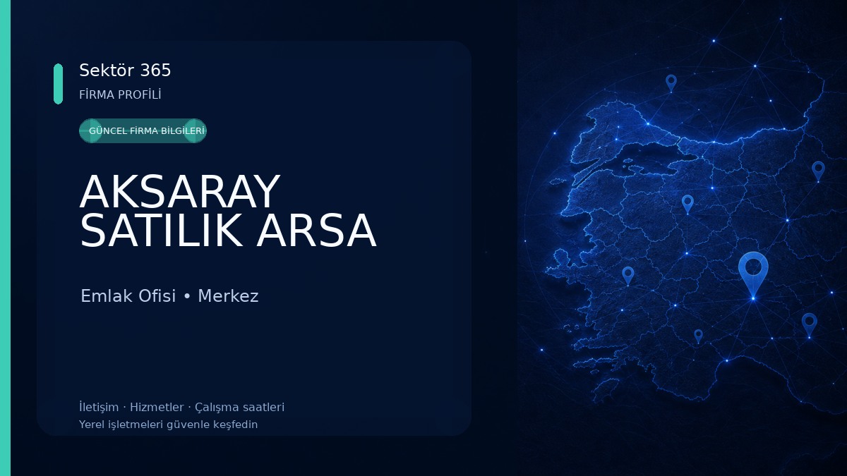 AKSARAY SATILIK ARSA