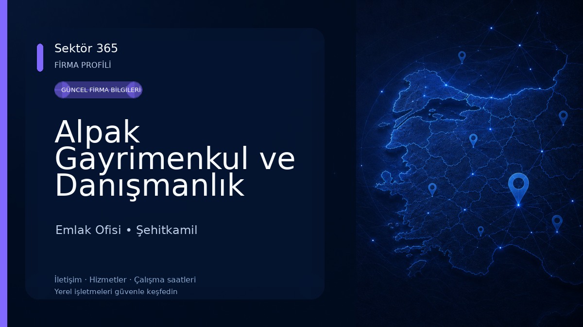 Alpak Gayrimenkul ve Danışmanlık Emlak Ofisi