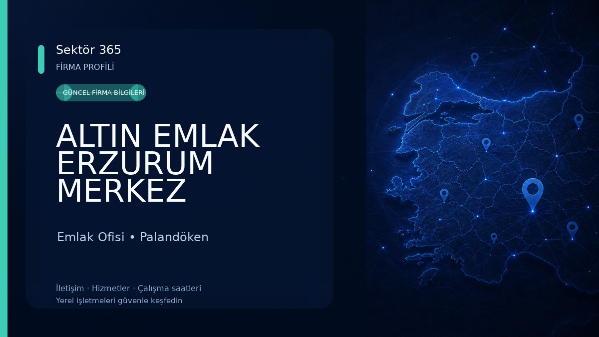 ALTIN EMLAK ERZURUM MERKEZ TEMSİLCİLİĞİ Emlak Ofisi