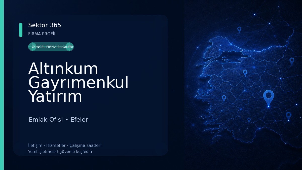 Altınkum Gayrımenkul Yatırım Danışmanlık Emlak Ofisi