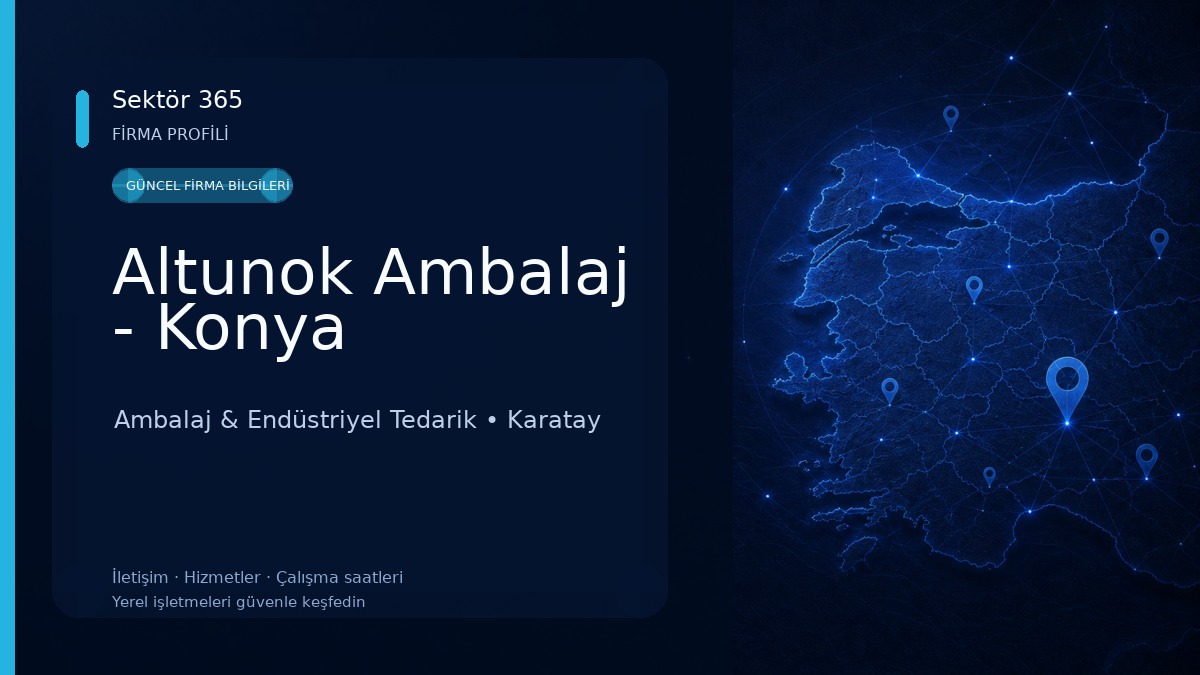 Altunok Ambalaj - Konya