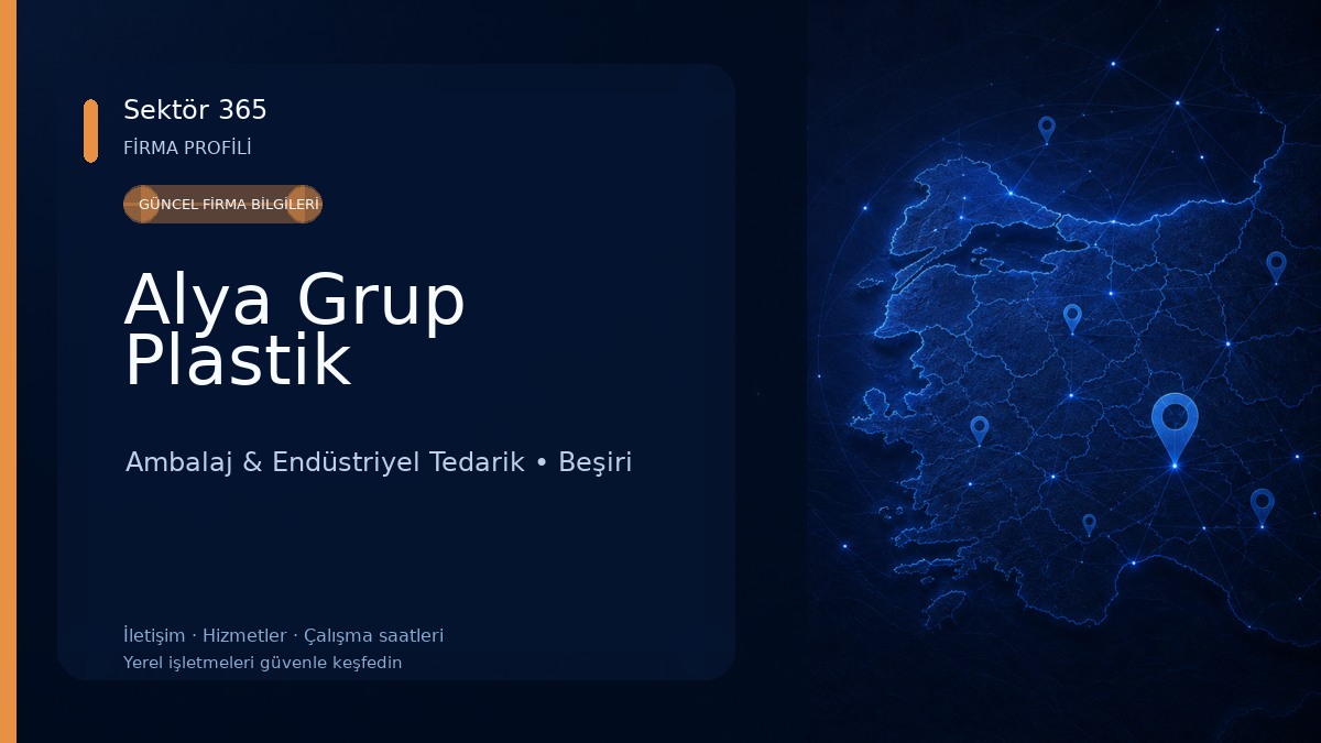Alya Grup Plastik Ambalaj & Endüstriyel Tedarik