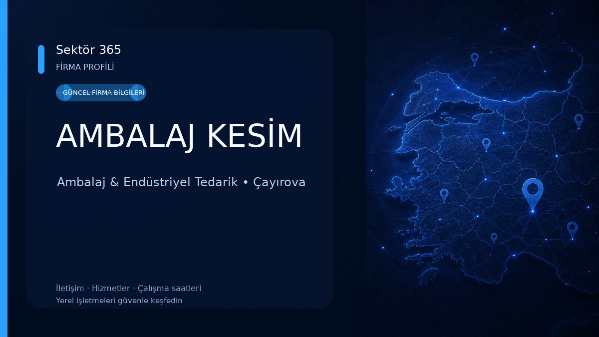 AMBALAJ KESİM Ambalaj & Endüstriyel Tedarik