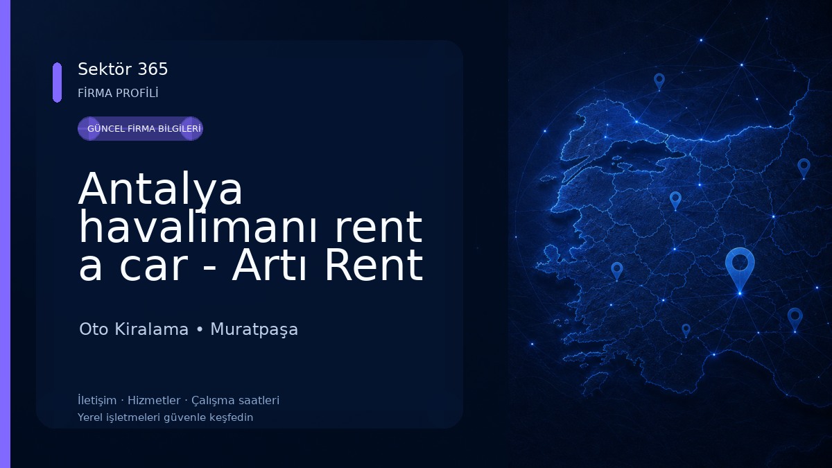 Antalya havalimanı rent a car - Artı Rent A Car Oto Kiralama Oto Kiralama