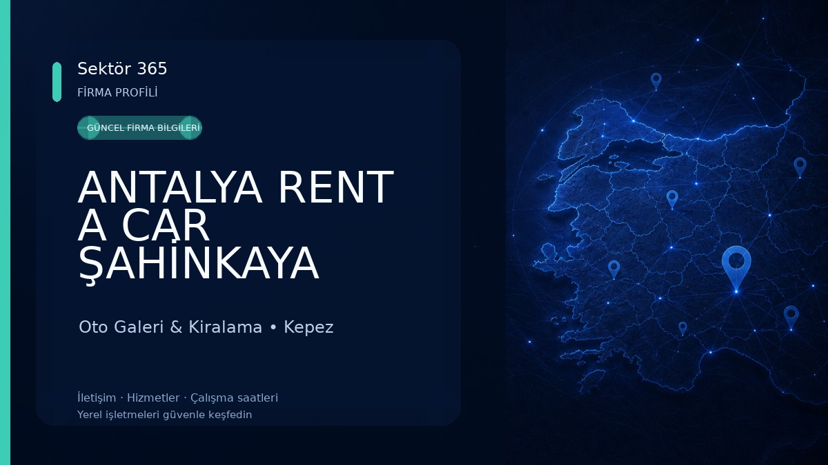 ANTALYA RENT A CAR ŞAHİNKAYA RENT A CAR , Аренда автомобиля в анталии Oto Galeri & Kiralama