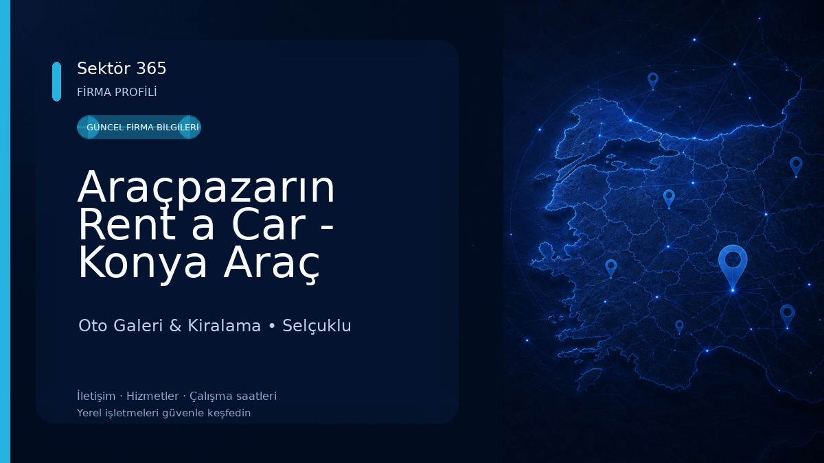 Araçpazarın Rent a Car - Konya Araç Kiralama 