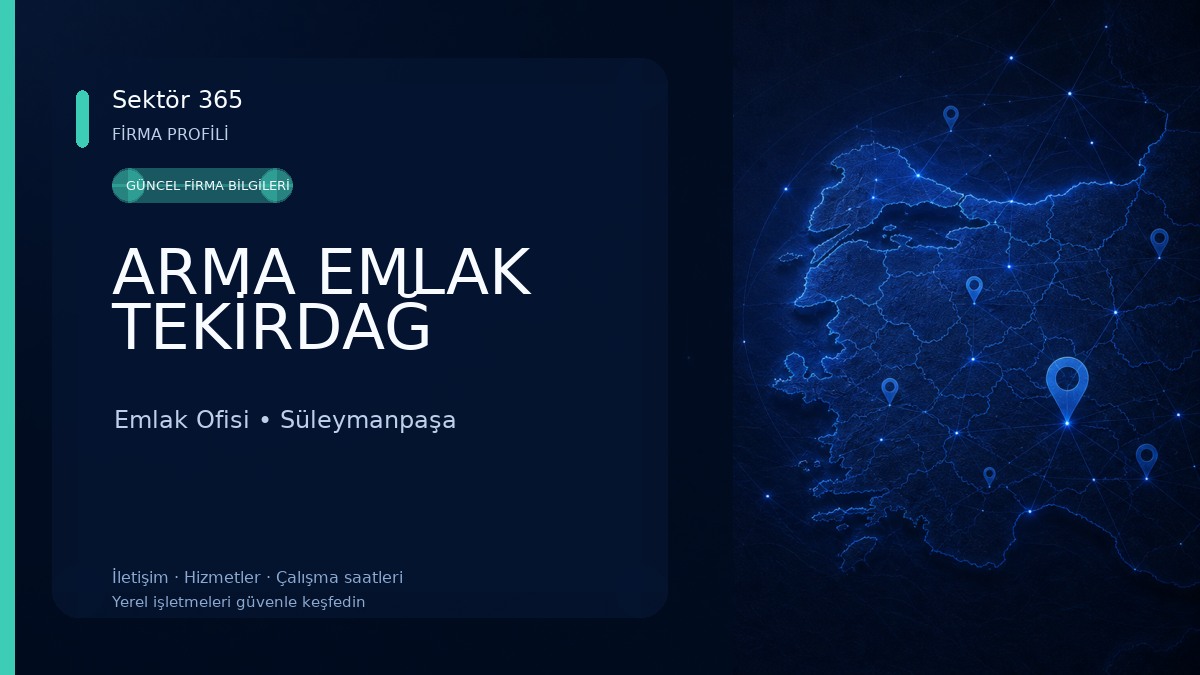 ARMA EMLAK TEKİRDAĞ Emlak Ofisi