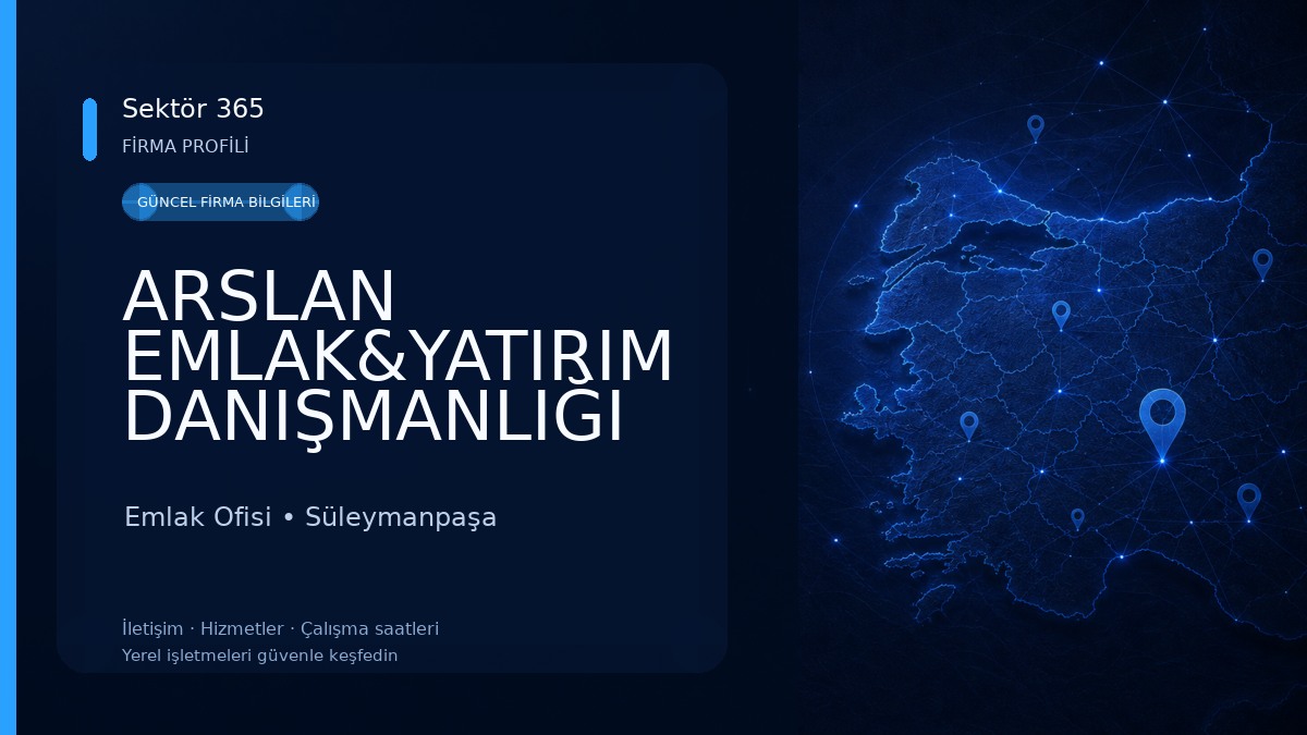 ARSLAN EMLAK&YATIRIM DANIŞMANLIĞI Emlak Ofisi