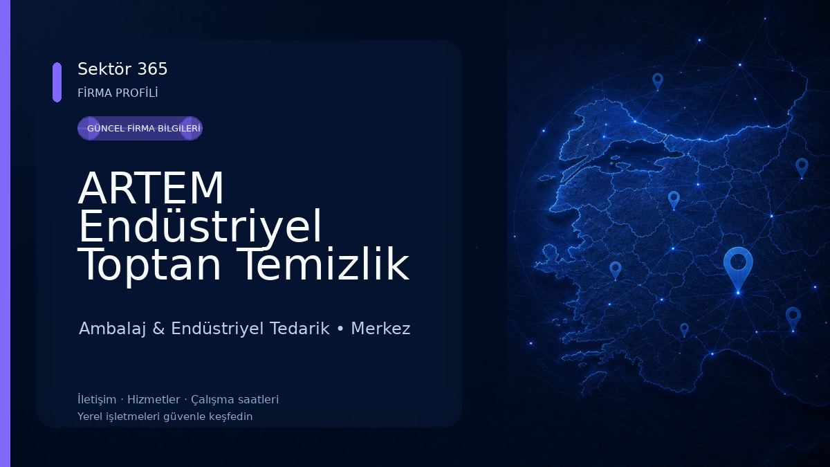 ARTEM Endüstriyel Toptan Temizlik Ürünleri 