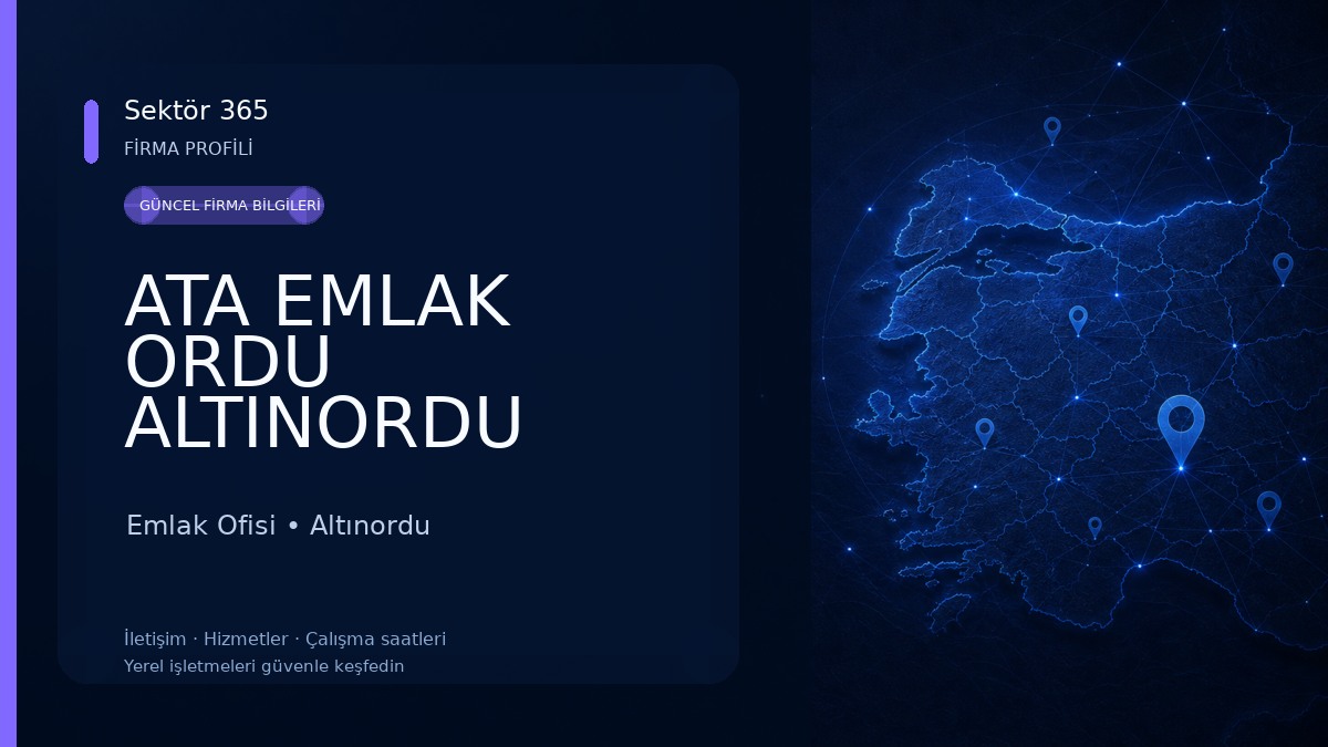 ATA EMLAK ORDU ALTINORDU Emlak Ofisi