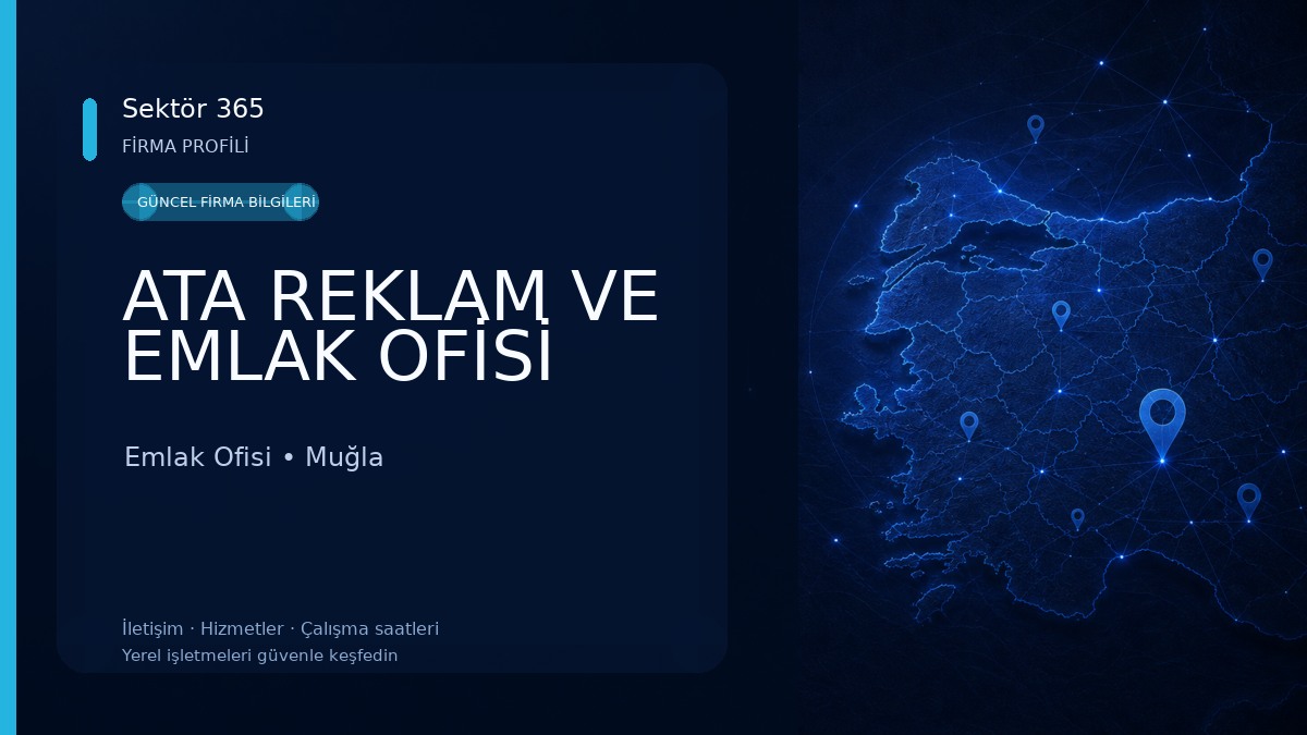 ATA REKLAM VE EMLAK OFİSİ Emlak Ofisi