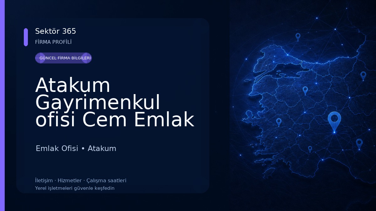 Atakum Gayrimenkul ofisi Cem Emlak Emlak Ofisi