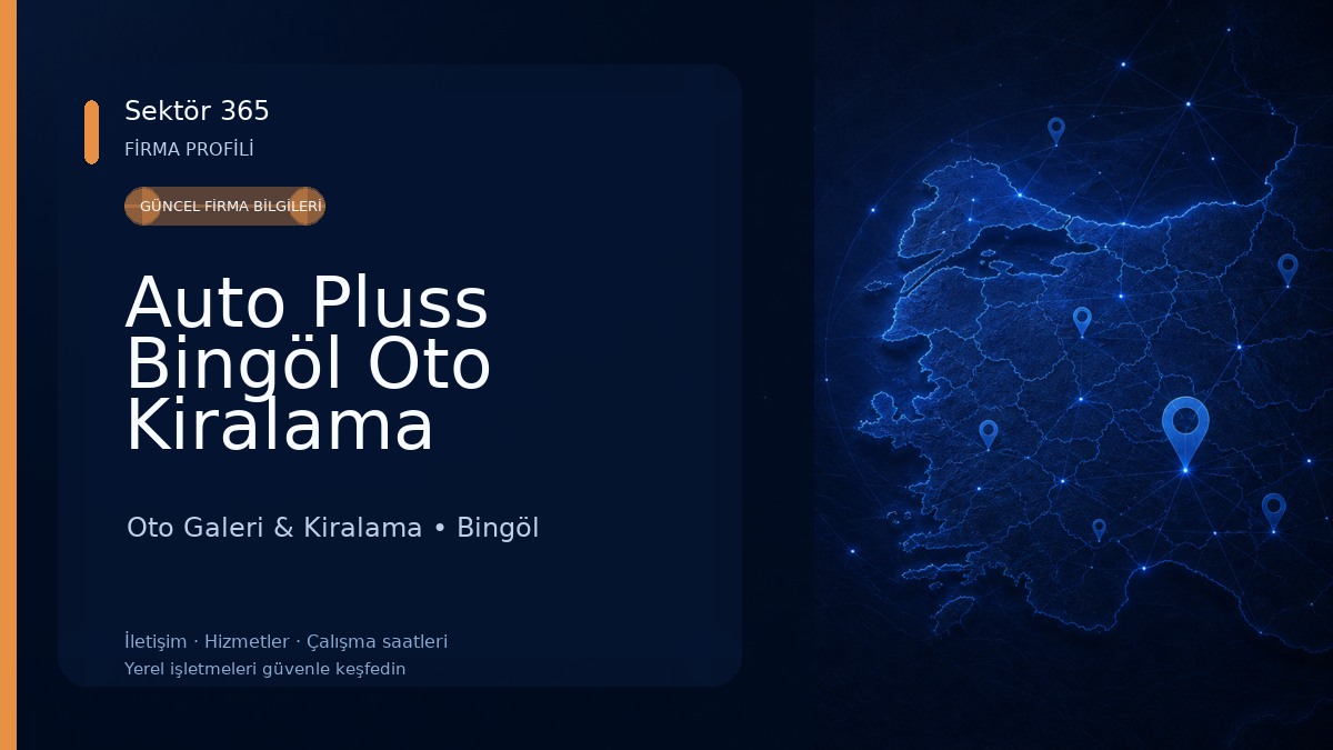 Auto Pluss Bingöl Oto Kiralama 