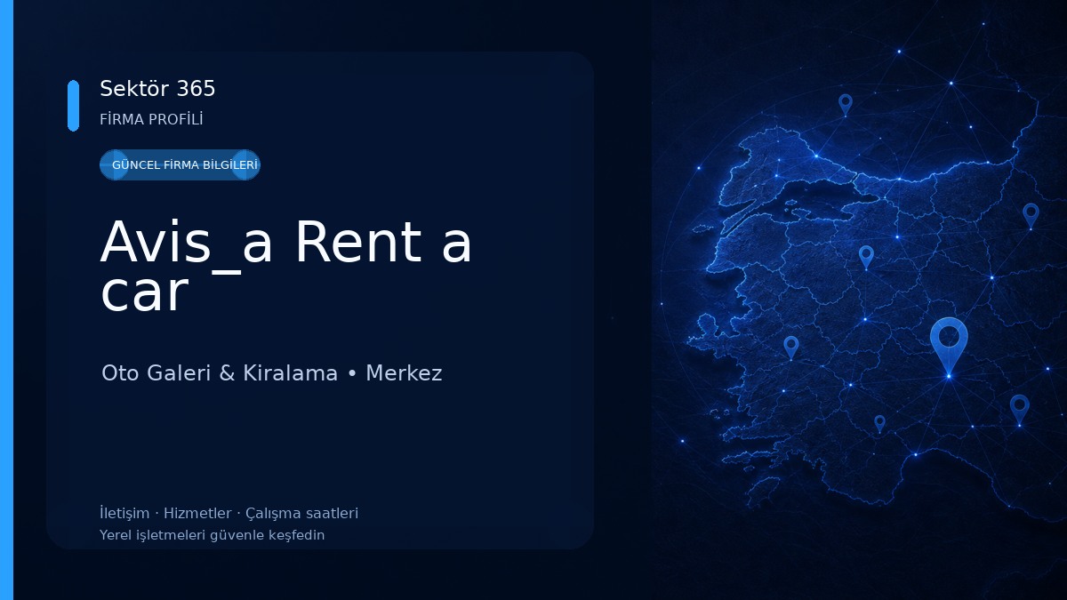 Avis_a Rent a car Oto Galeri & Kiralama