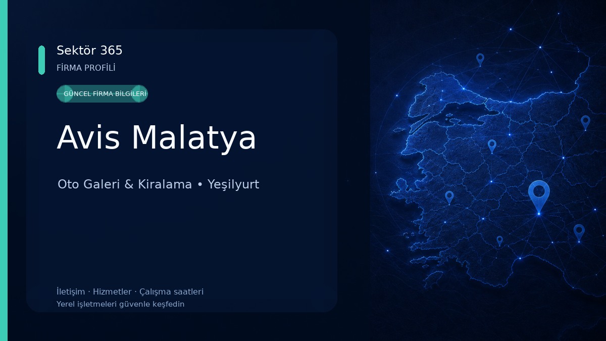 Avis Malatya Oto Galeri & Kiralama