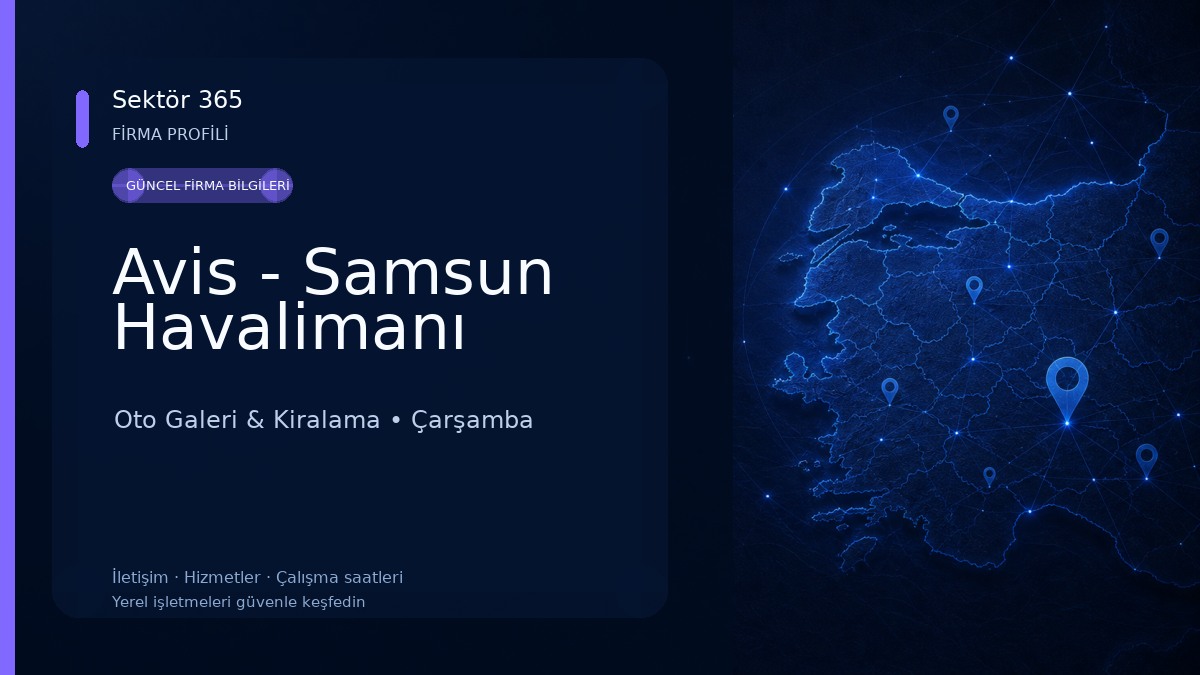 Avis - Samsun Havalimanı Oto Galeri & Kiralama