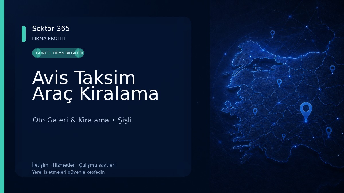 Avis Taksim Araç Kiralama