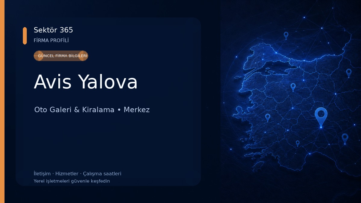 Avis Yalova Oto Galeri & Kiralama