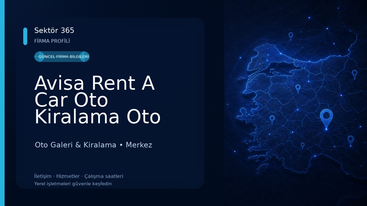 Avisa Rent A Car Oto Kiralama Oto Satış 