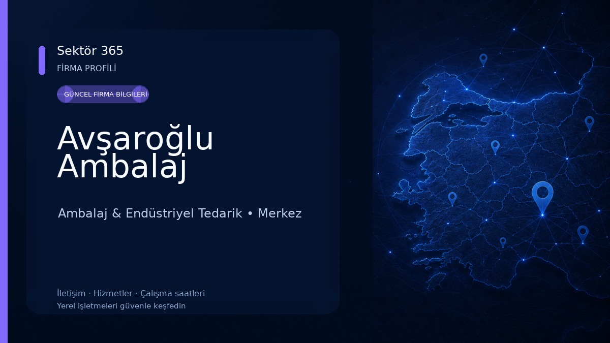 Avşaroğlu Ambalaj Ambalaj & Endüstriyel Tedarik