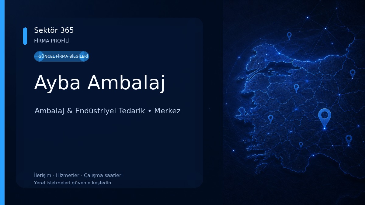 Ayba Ambalaj Ambalaj & Endüstriyel Tedarik