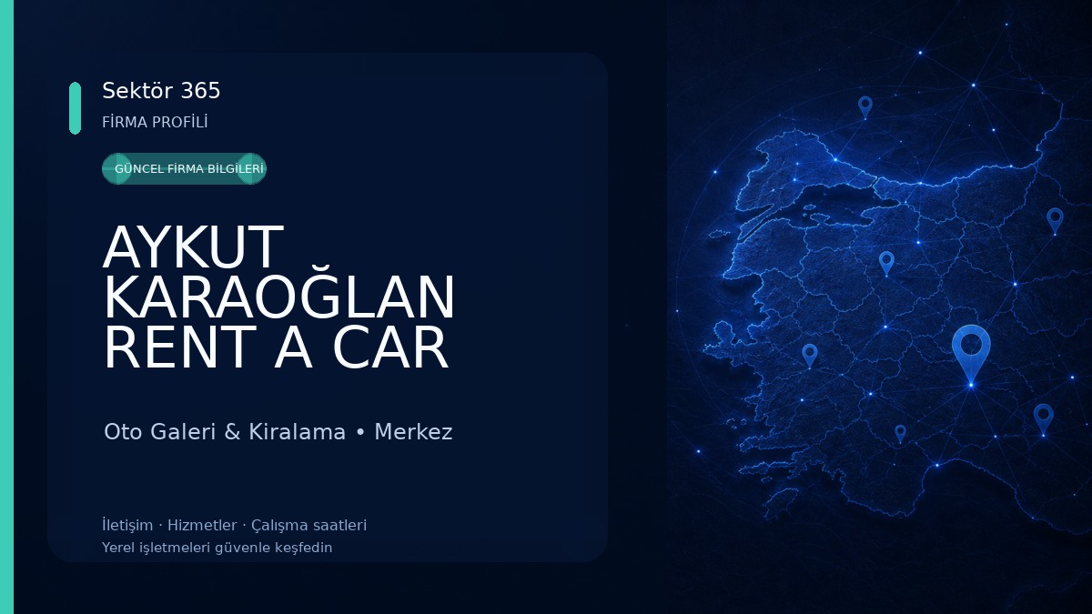 AYKUT KARAOĞLAN RENT A CAR AĞRI/MERKEZ Oto Galeri & Kiralama