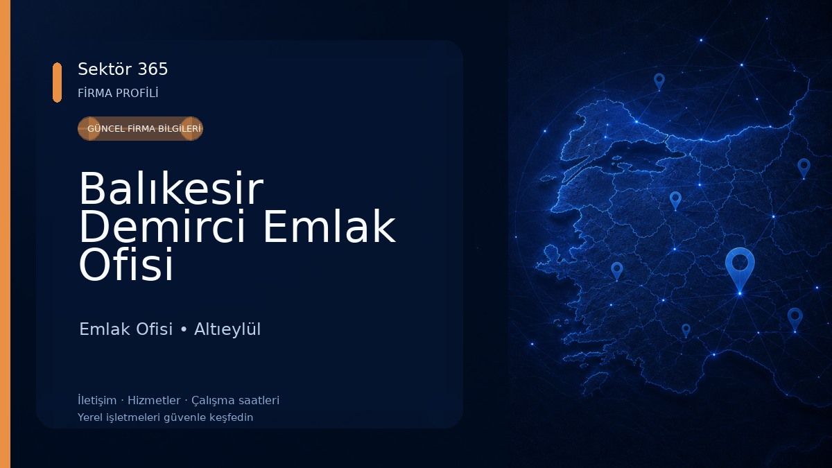 Balıkesir Demirci Emlak Ofisi