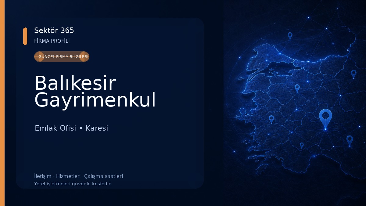 Balıkesir Gayrimenkul Emlak Ofisi