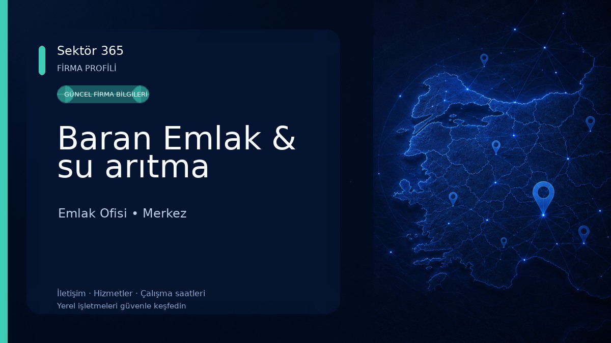 Baran Emlak & su arıtma 