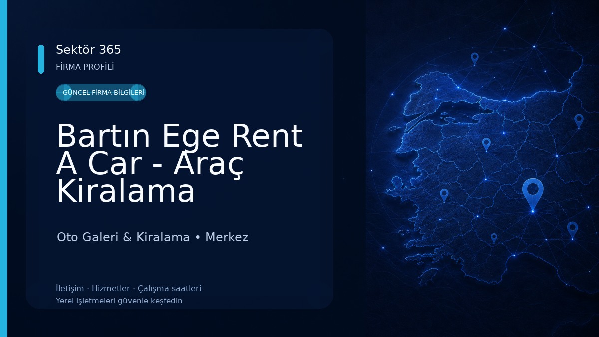 Bartın Ege Rent A Car - Araç Kiralama