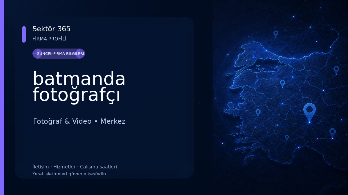 batmanda fotoğrafçı 