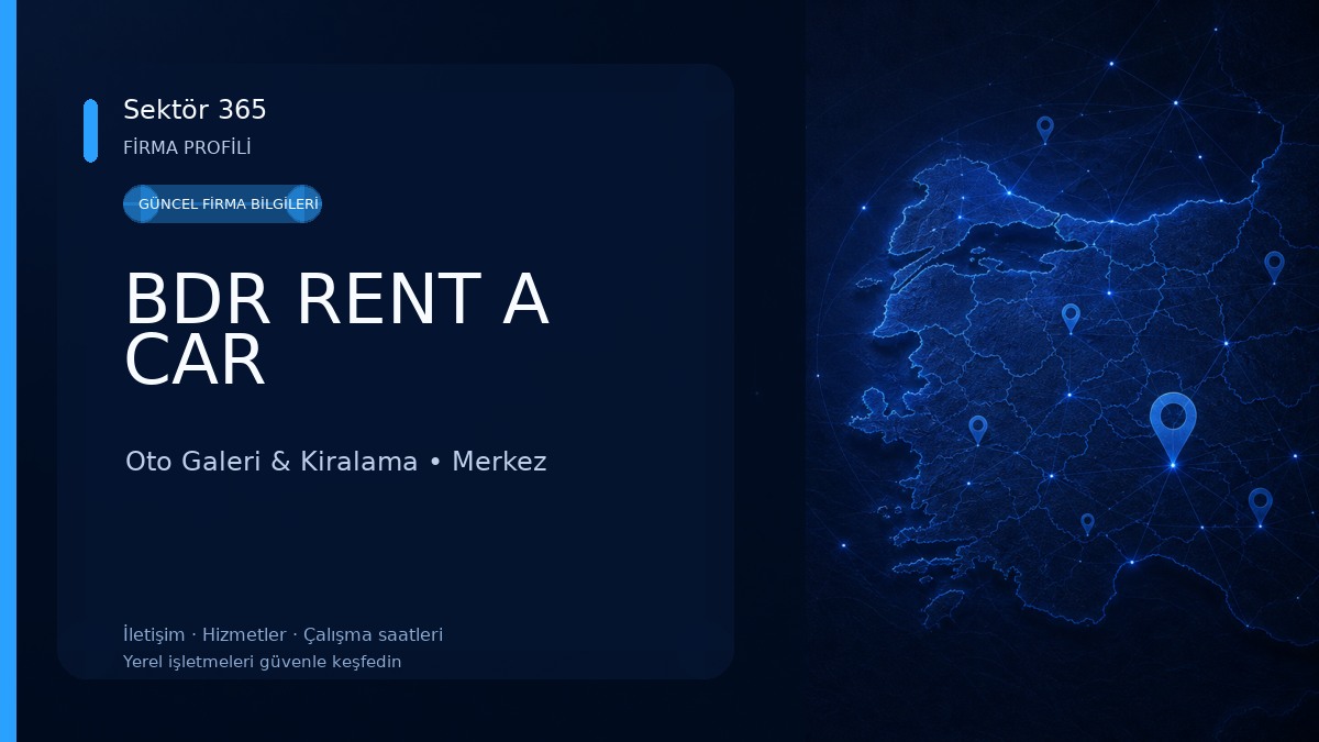 BDR RENT A CAR Oto Galeri & Kiralama