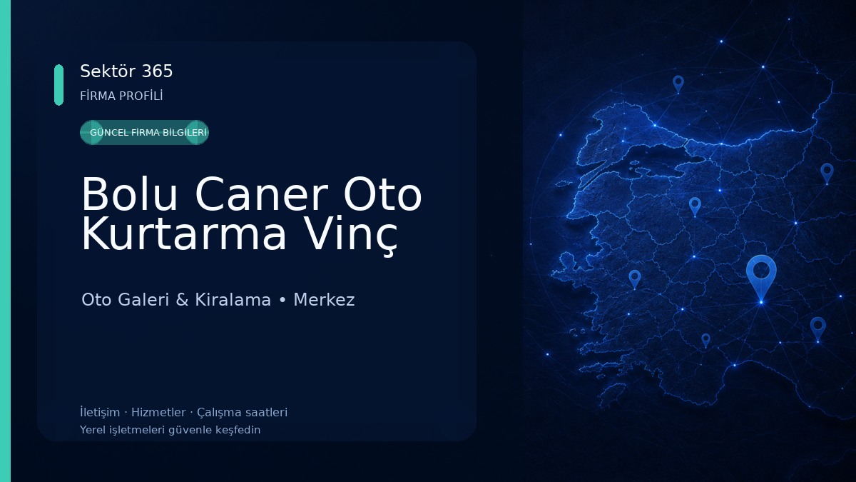 Bolu Caner Oto Kurtarma Vinç