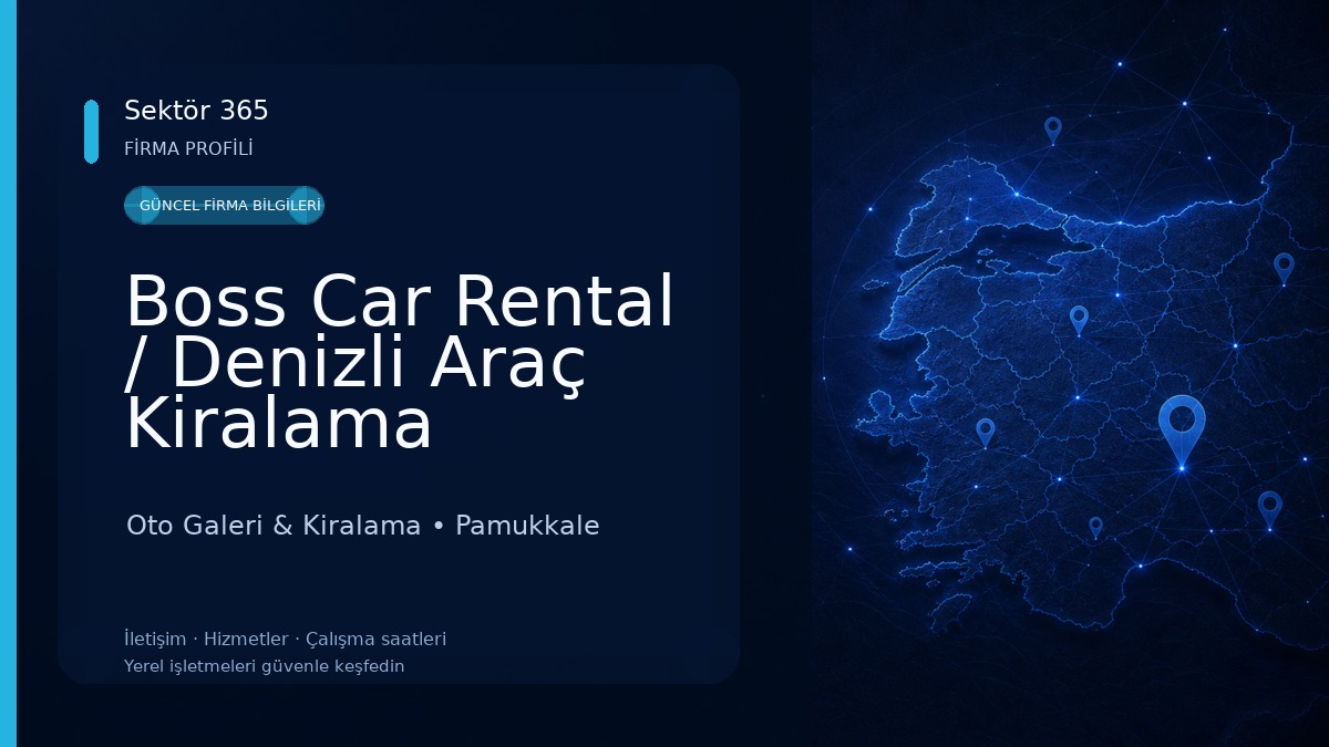 Boss Car Rental / Denizli Araç Kiralama