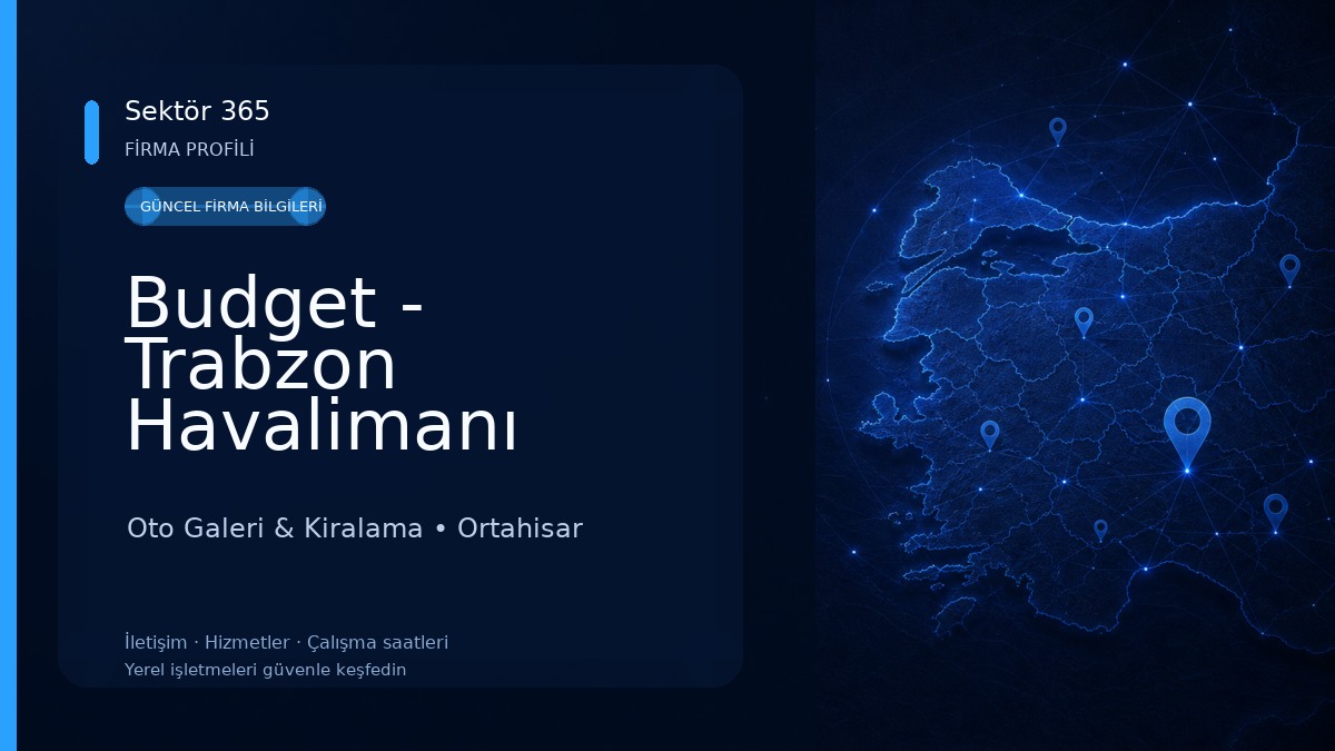 Budget - Trabzon Havalimanı Oto Galeri & Kiralama