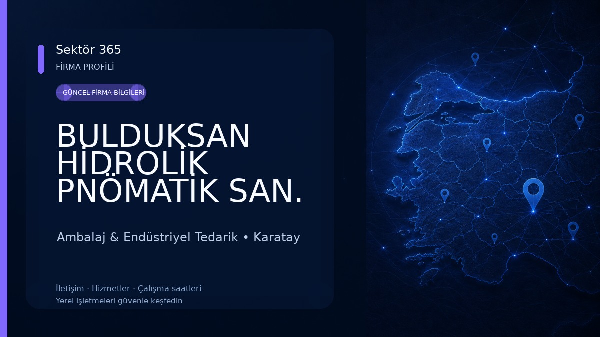 BULDUKSAN HİDROLİK PNÖMATİK SAN. TİC. LTD. ŞTİ.