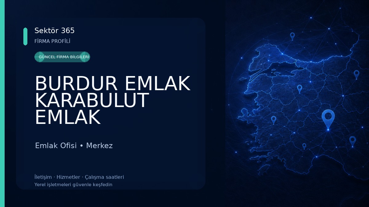 BURDUR EMLAK KARABULUT EMLAK 