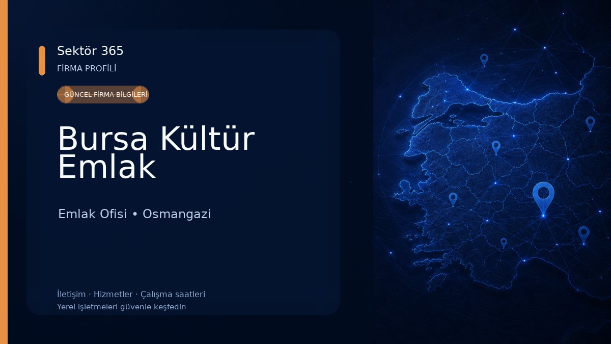 Bursa Kültür Emlak Emlak Ofisi