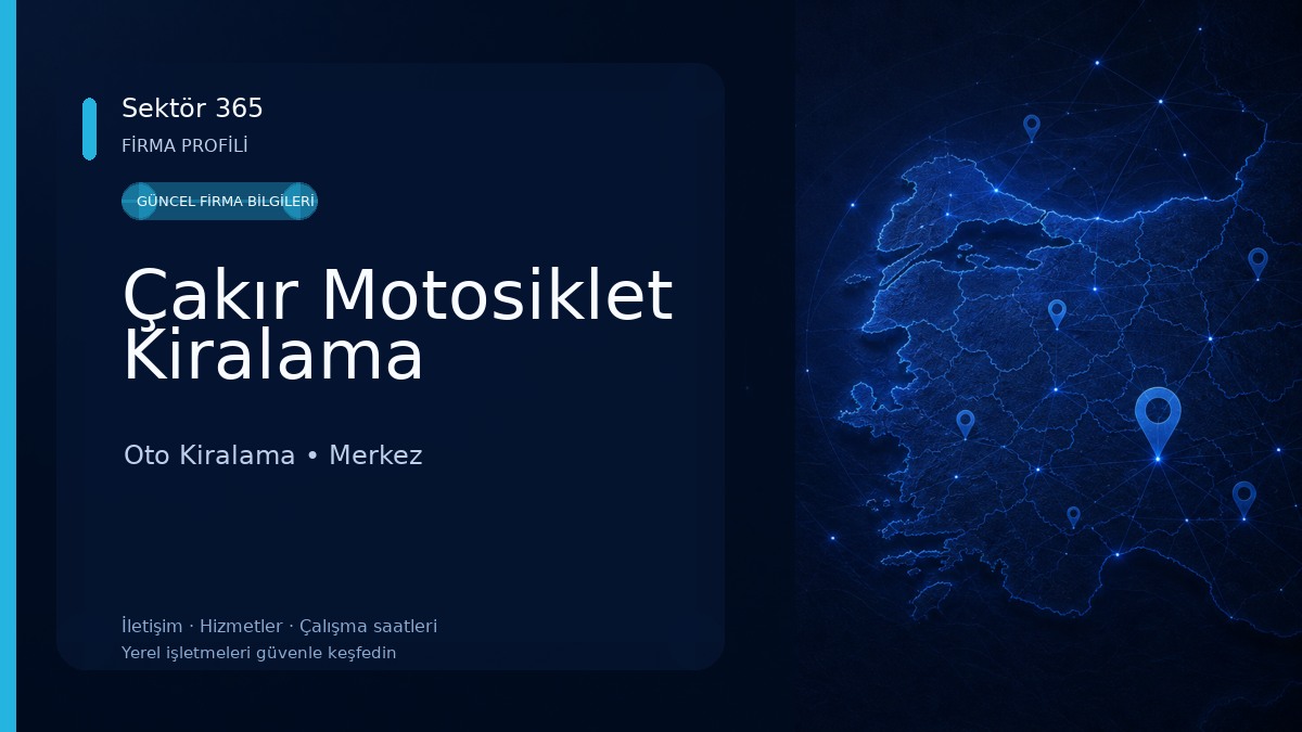 Çakır Motosiklet Kiralama