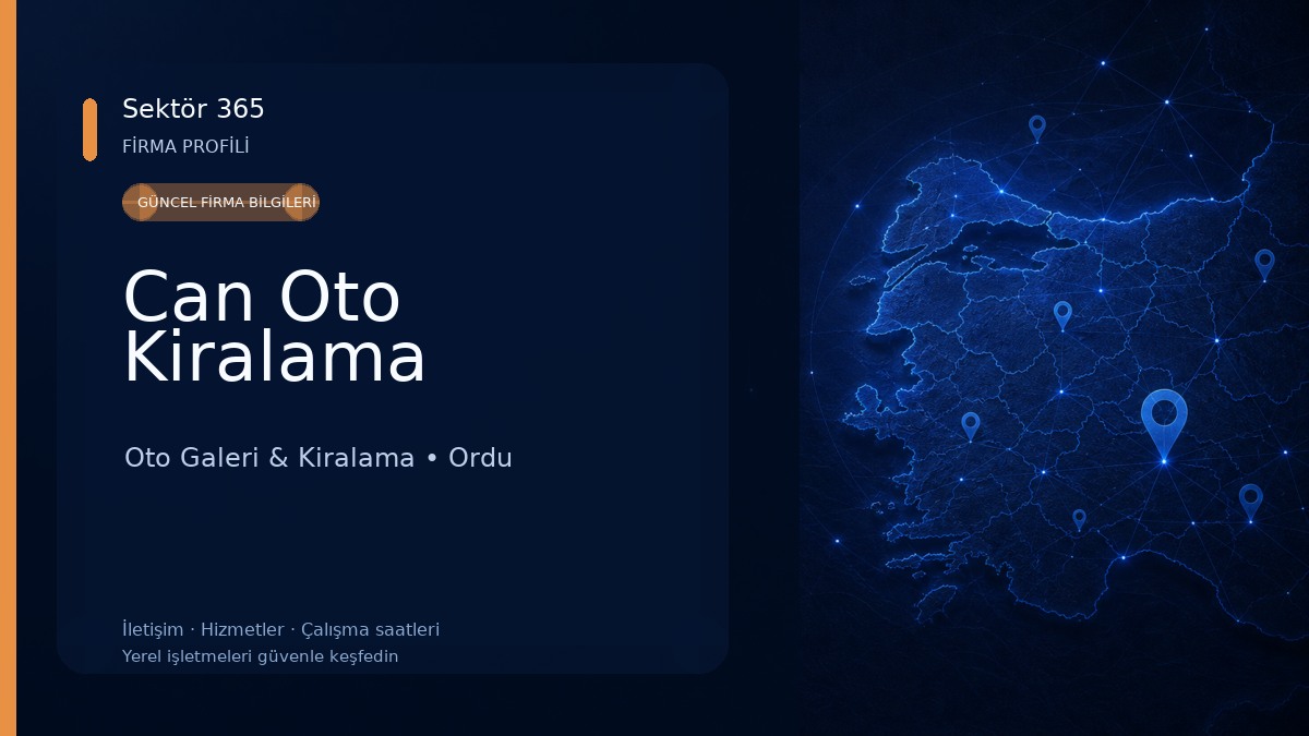 Can Oto Kiralama Oto Galeri & Kiralama