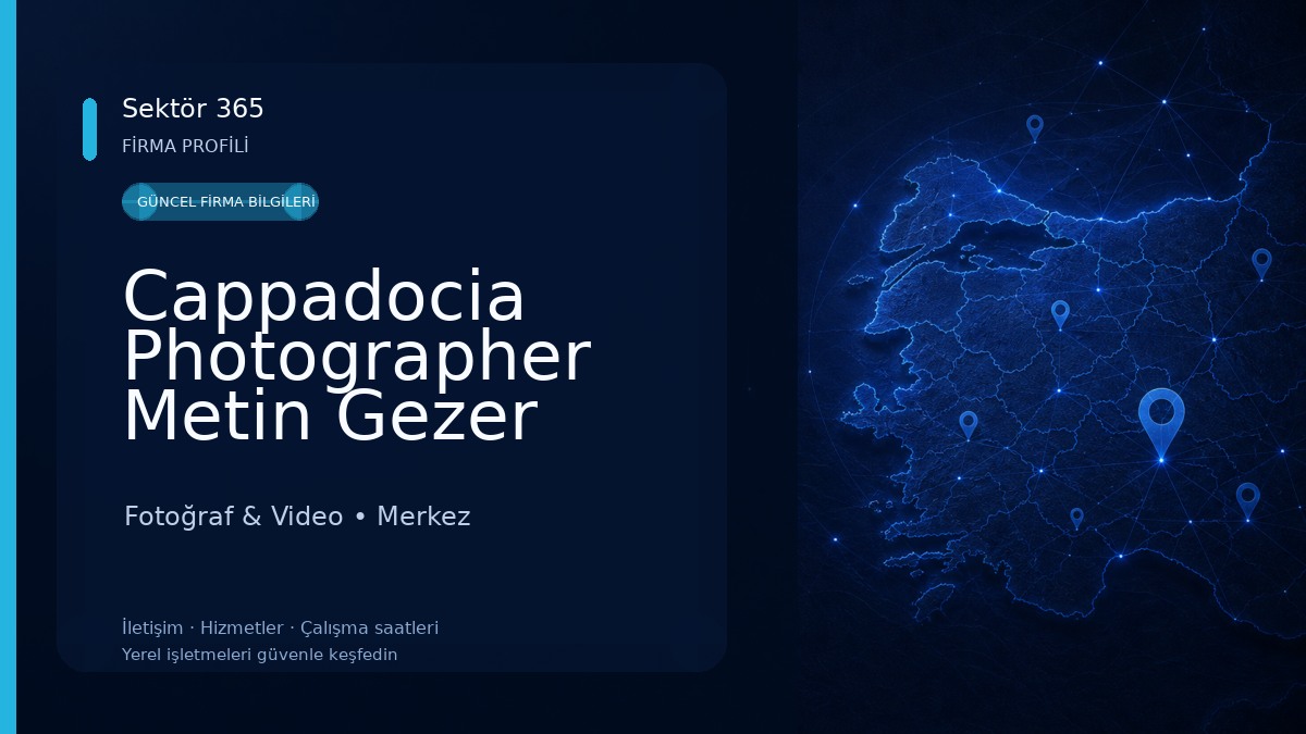 Cappadocia Photographer Metin Gezer Fotoğraf & Video